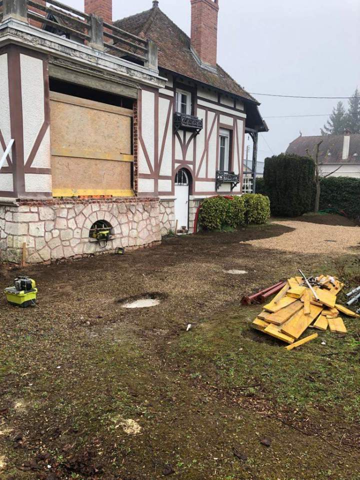 Travaux de construction terrasse Vexin-Sur-Epte